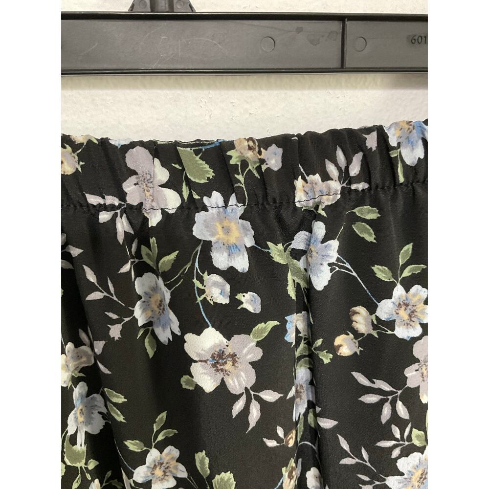 Early 90s VTG Floral Maxi Skirt Size 14 Large Elastic Waist Cottagecore - Picture 4 of 7